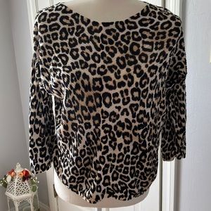 Chicos animal cheetah print summer sweater size 1 / 8 / Medium
